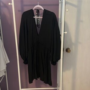 NWT Black Free People Long Sleeve Dress